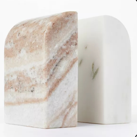 Bookends Threshold studio McGee marble stone